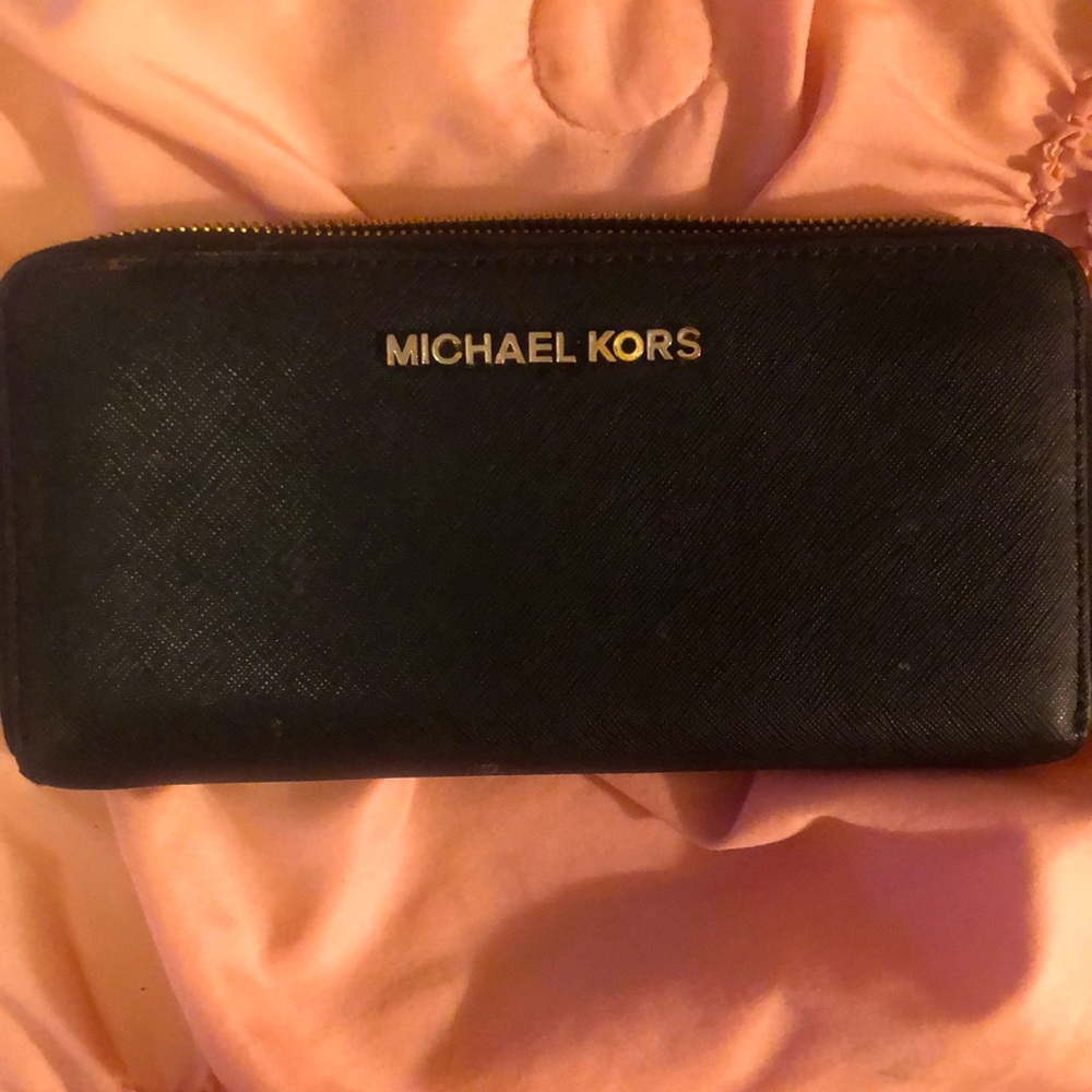 Black MK wallet